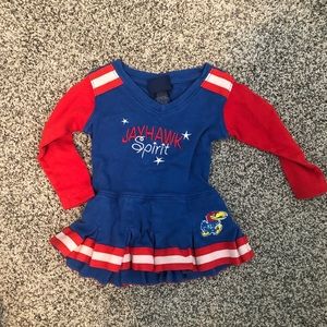 KU Jayhawks Long Sleeves Cheer Outfit